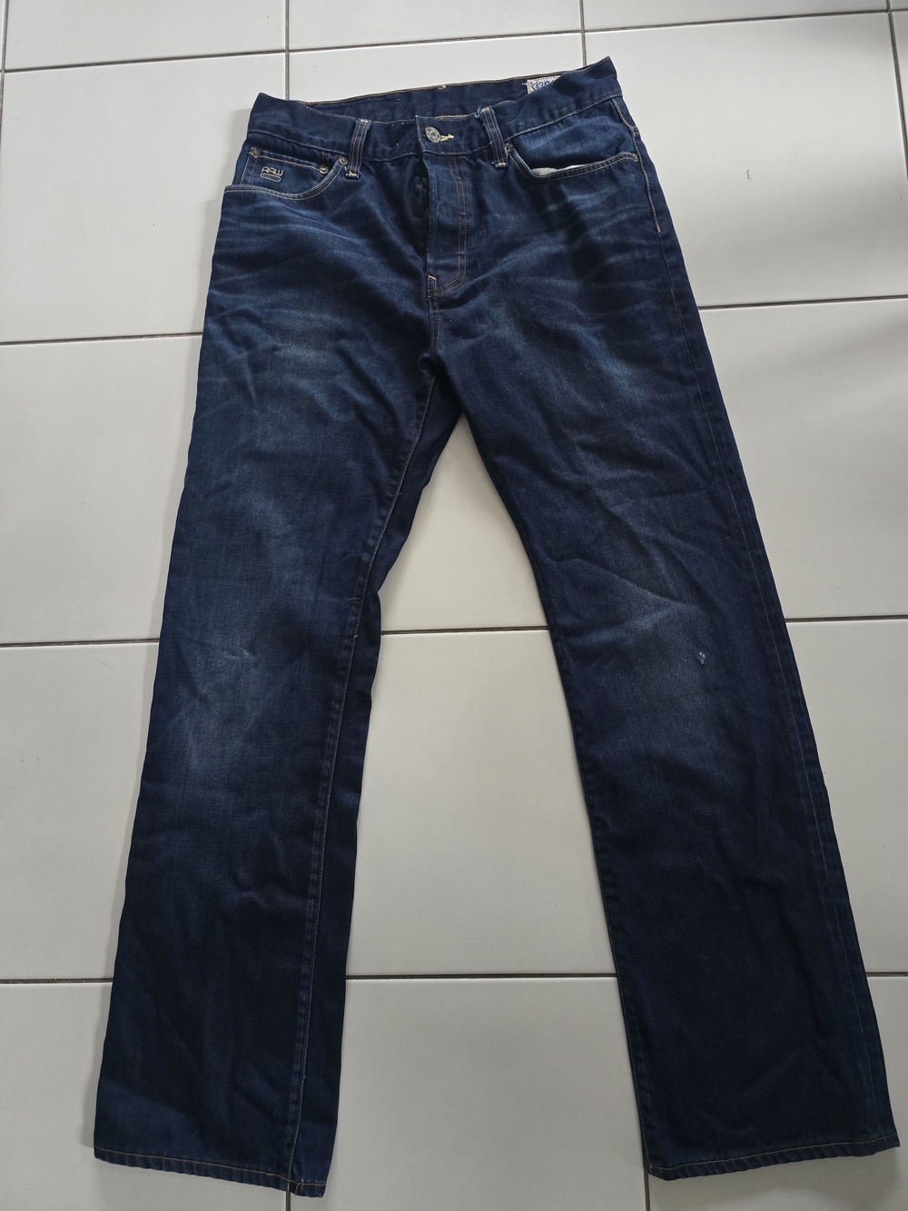 Mens G-Star 3301 Loose Fit 32×34 blue jean